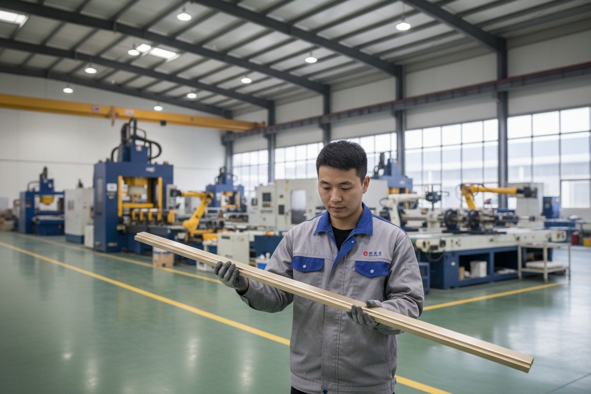 LiliTONG factory production line - aluminum extrusion and handle manufacturing in Foshan