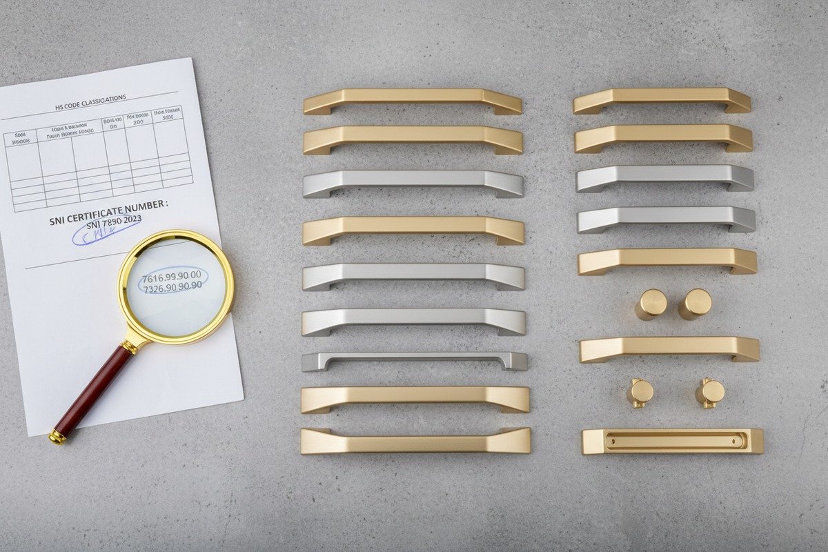 Required Indonesian export certifications including NIB and INATRADE for shipping aluminum hardware (ID#4)