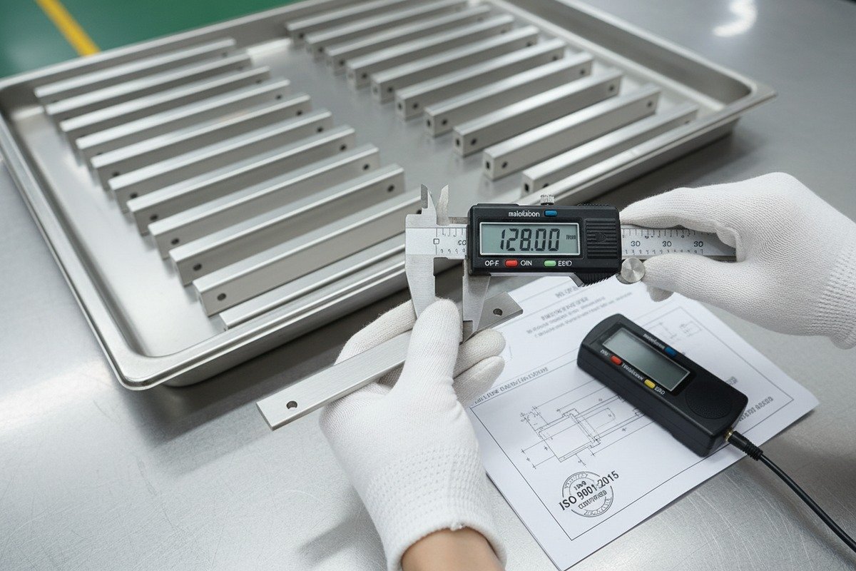 Verifying consistent quality from sample to mass production for aluminum cabinet handles (ID#2)