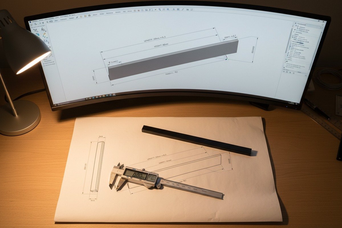 Technical details and engineering drawings required for accurate custom aluminum handle mold production (ID#3)