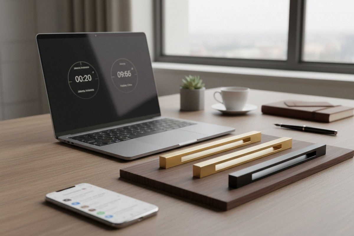 How to Manage Time Differences When Sourcing Aluminum Cabinet Handles From Indonesia?