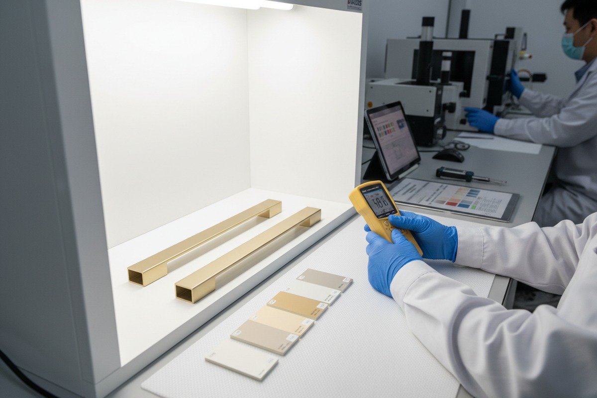 Ensuring consistent color and finish quality for aluminum handles across multiple manufacturing factories (ID#2)