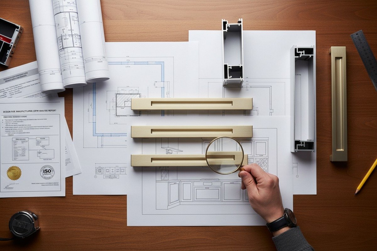 Verifying innovative aluminum profile finishes and PVD capabilities to match modern furniture trends (ID#4)