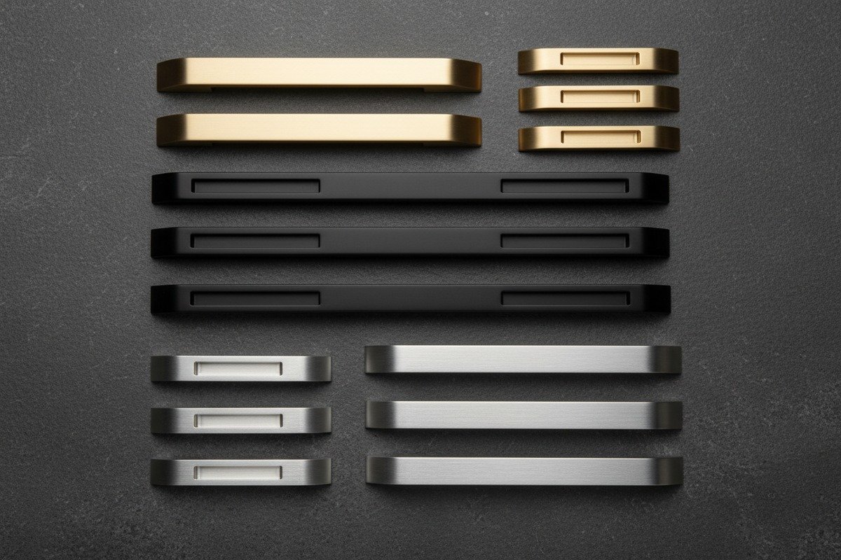 Mixing different aluminum handle styles and finishes in small-batch trial orders with mini-MOQ requirements (ID#3)