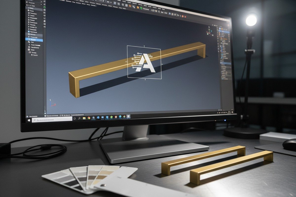Communicating logo requirements and branding methods like laser engraving to aluminum handle suppliers (ID#2)