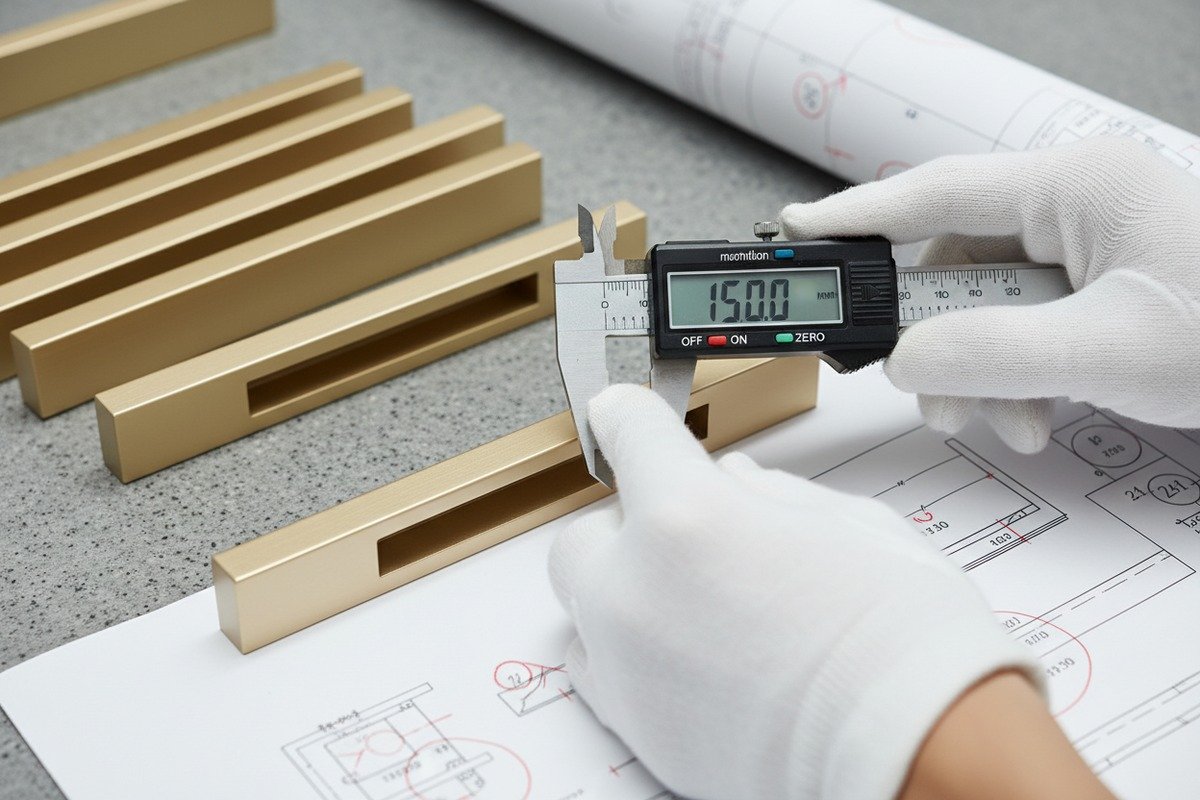 Ensuring consistent quality for cabinet handles through pre-shipment inspections and factory audits (ID#3)
