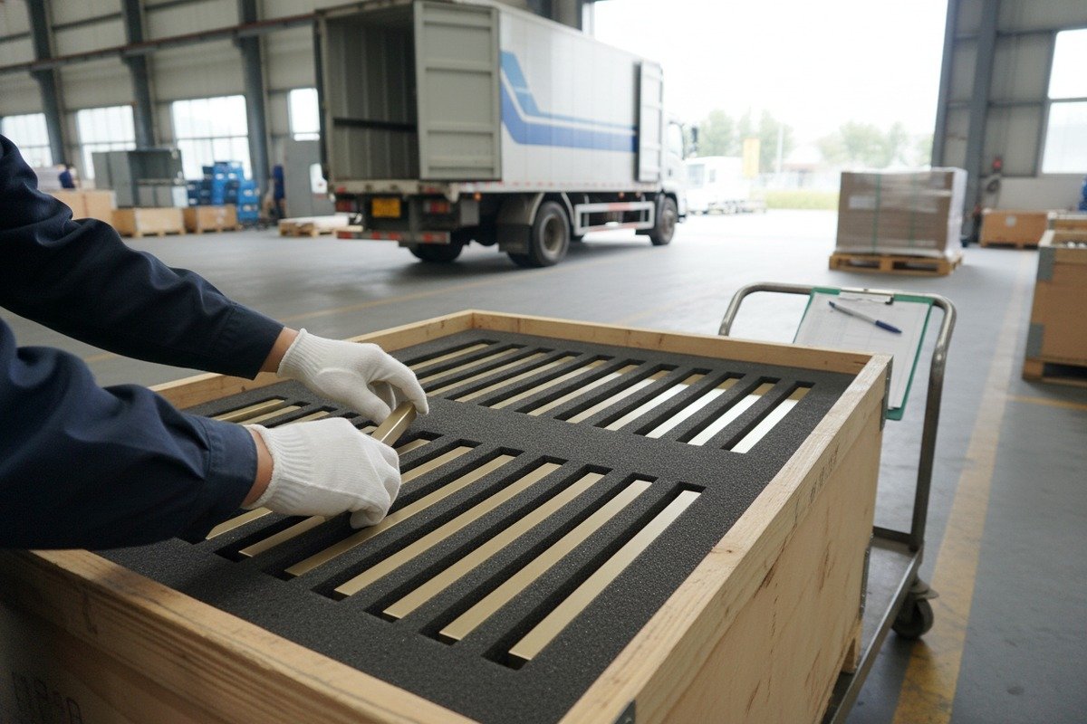 Preventing Shipping Damage Selecting trade terms to prevent damage and delays for custom aluminum cabinet profiles (ID#3)