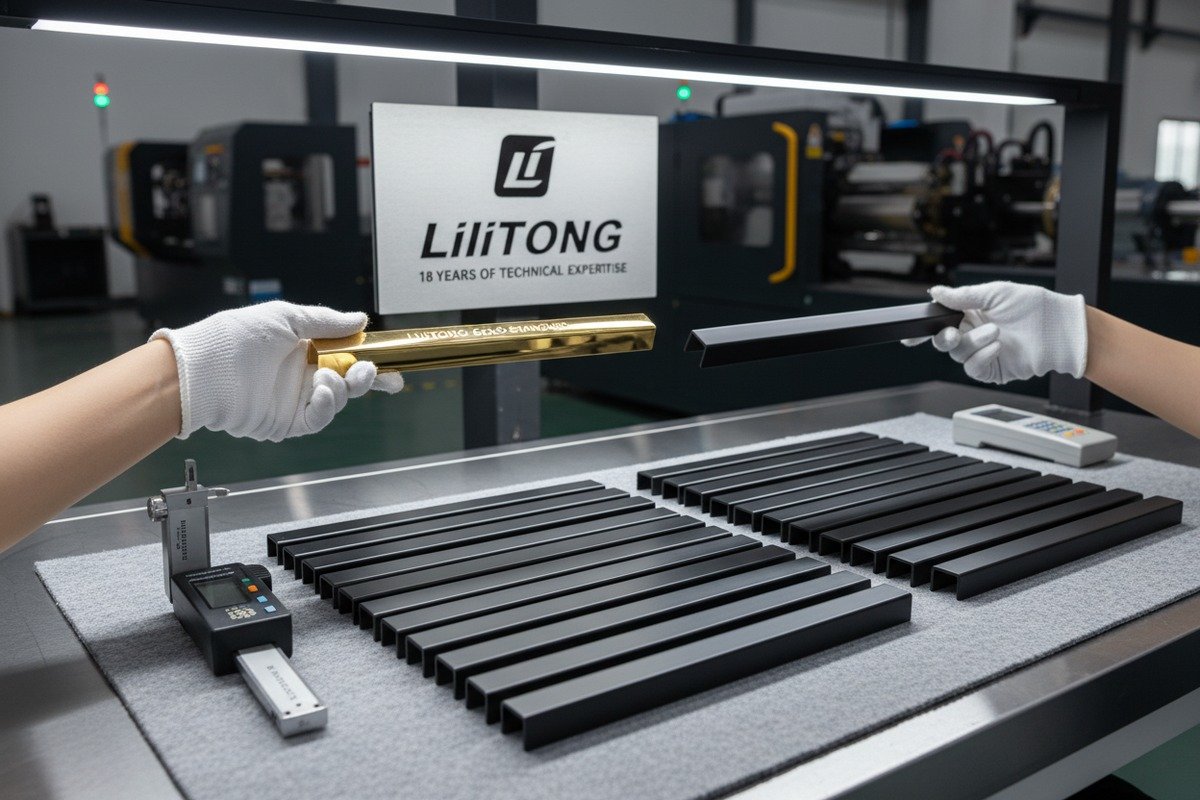 Quality inspection of bulk aluminum handles to match initial golden samples (ID#4)