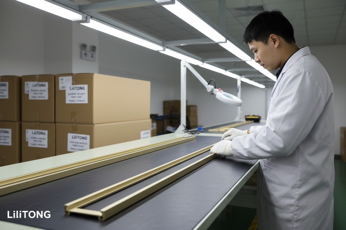 Vetting aluminum profile manufacturers through factory audits and pre-production sample testing procedures (ID#5)