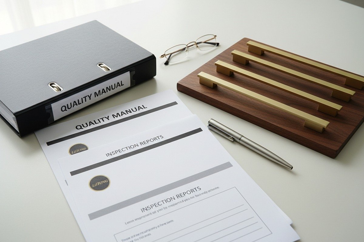 Essential quality management documents and inspection records for aluminum cabinet handle supplier verification (ID#3)