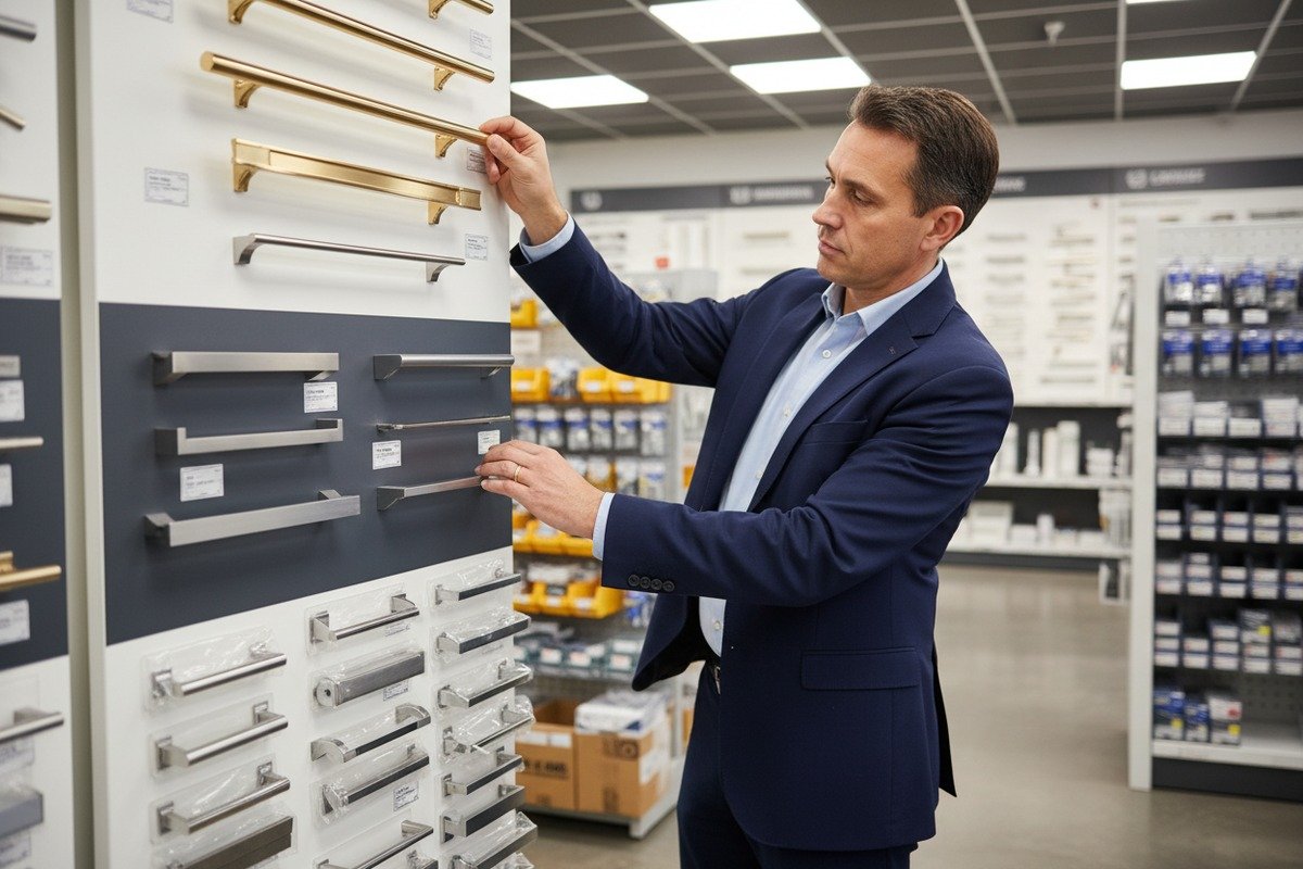 How Do Hardware Store Buyers Structure Aluminum Cabinet Handle Product Lines by Price Range?