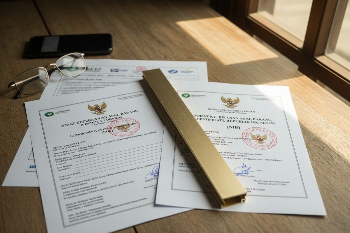 Indonesian import regulations for aluminum handles including IPPR documentation and TKDN compliance (ID#2)