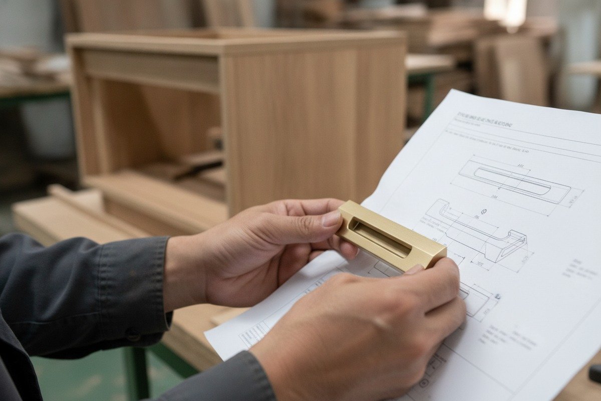 Stock vs Custom Handles Choosing between ready-to-ship stock and custom OEM aluminum furniture handle profiles (ID#3)