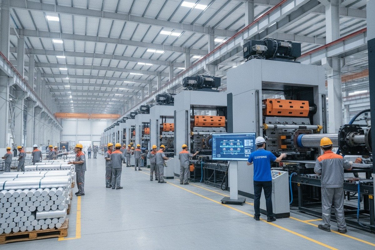 Verifying Factory Scale Equipment Verifying factory scale and equipment for high-volume aluminum furniture handle manufacturing orders (ID#2)