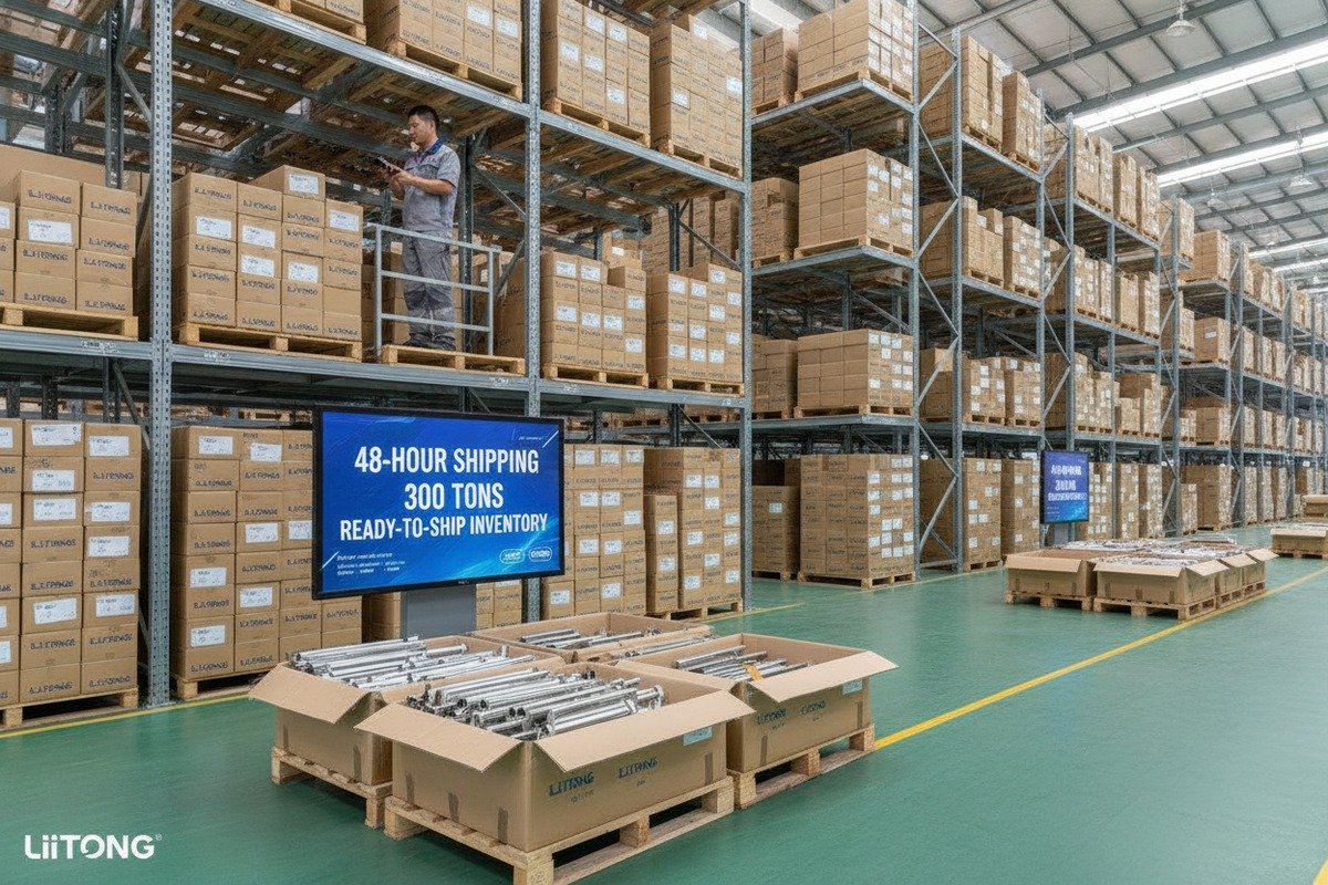Ready-to-Ship Inventory MOQ Ready-to-ship aluminum handle inventory offering lower MOQ by avoiding production setup costs (ID#4)