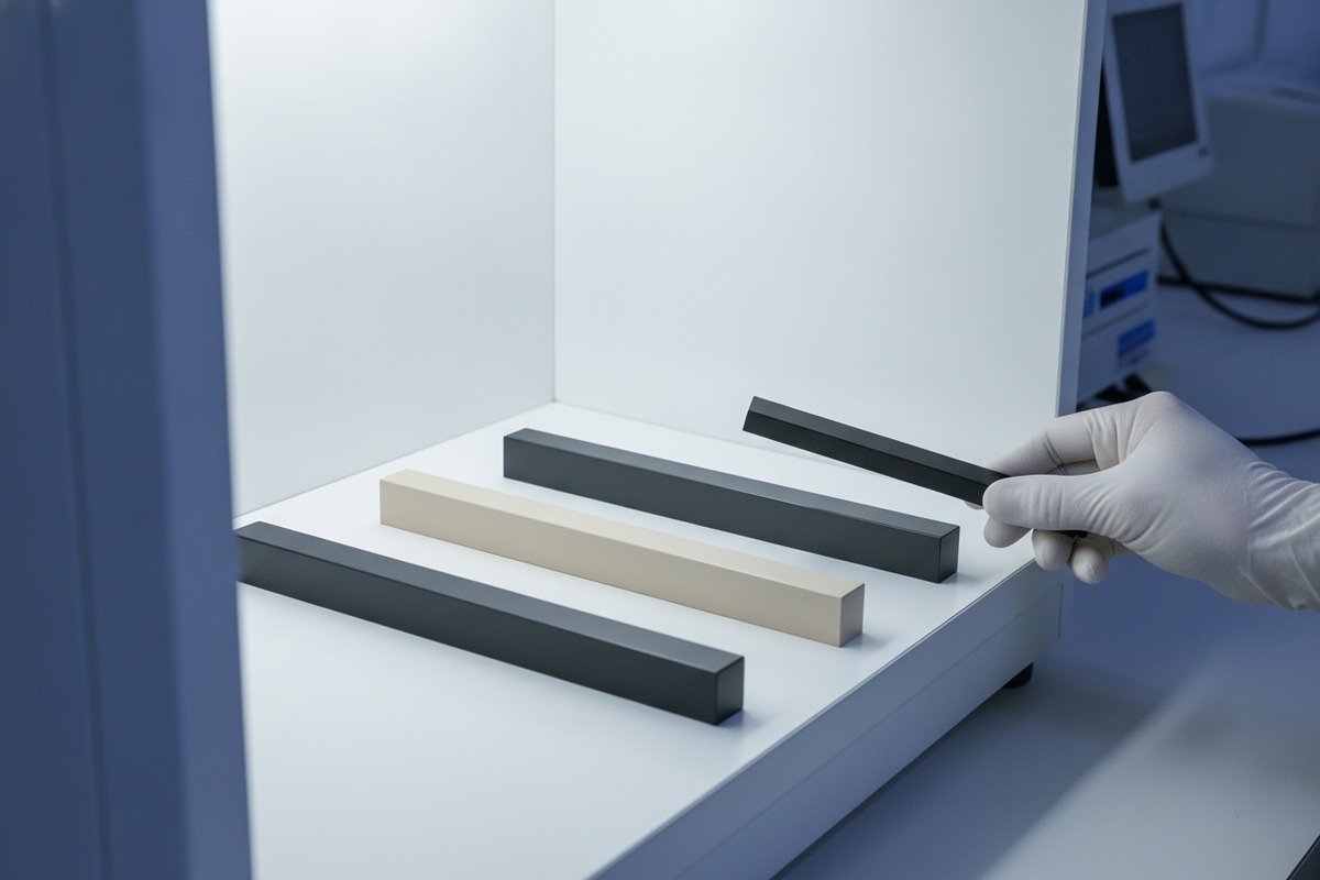 Color and Finish Consistency Visual inspection criteria for maintaining color and finish consistency across aluminum handle batches (ID#3)