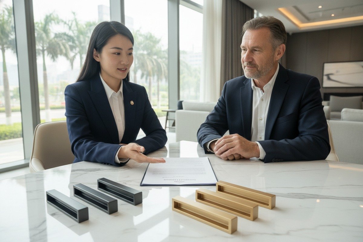 When Sourcing Aluminum Furniture Handles, How Should I Negotiate Return, Exchange, and Compensation Terms for Quality Issues With Suppliers?