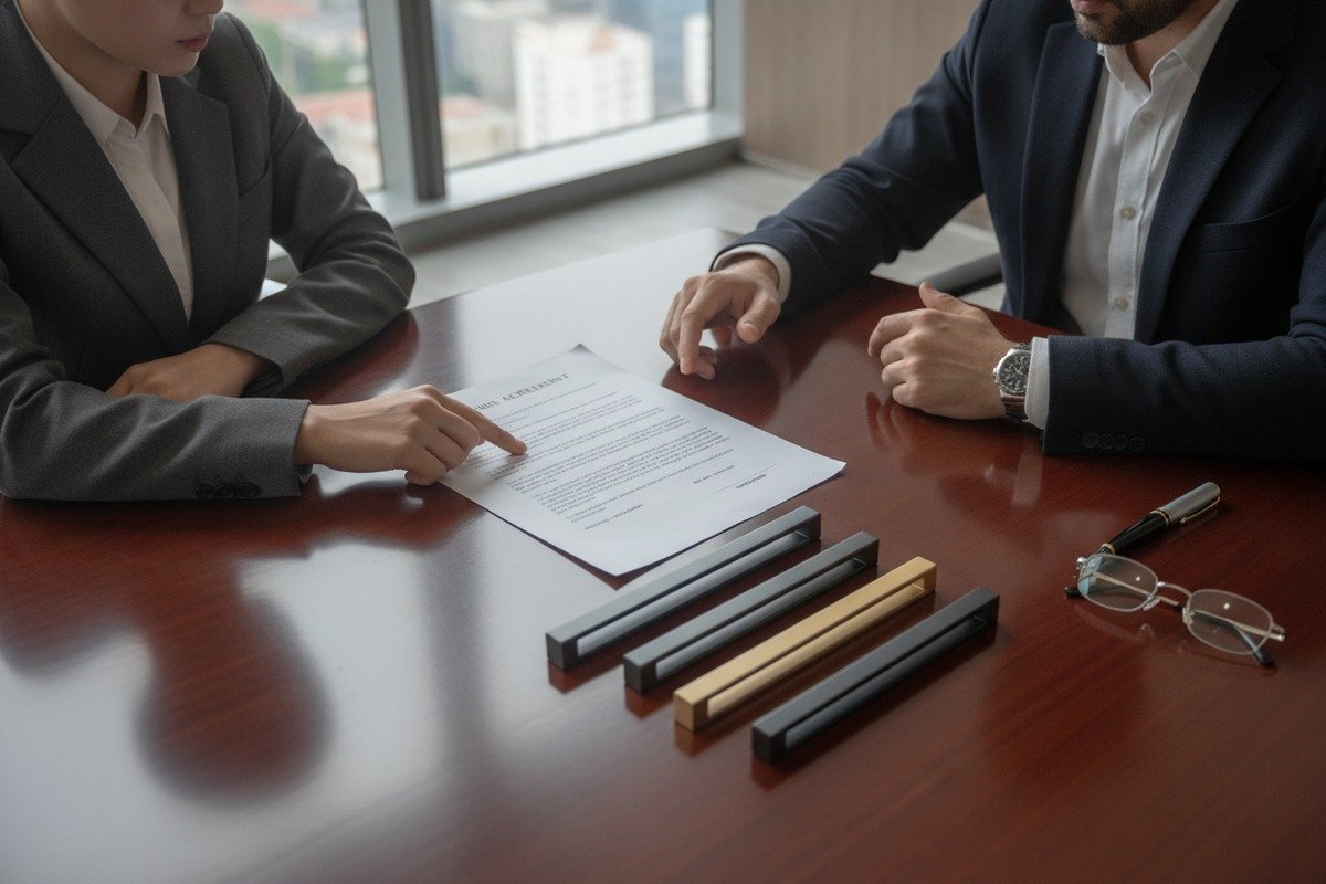 What Key Clauses and Breach of Contract Liabilities Should Be Included in My Purchase Contract When Sourcing Aluminum Furniture Handles from China?