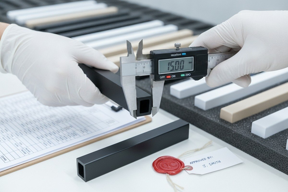 Quality standards and inspection terms for aluminum handles including AQL sampling and pre-shipment rights (ID#2)