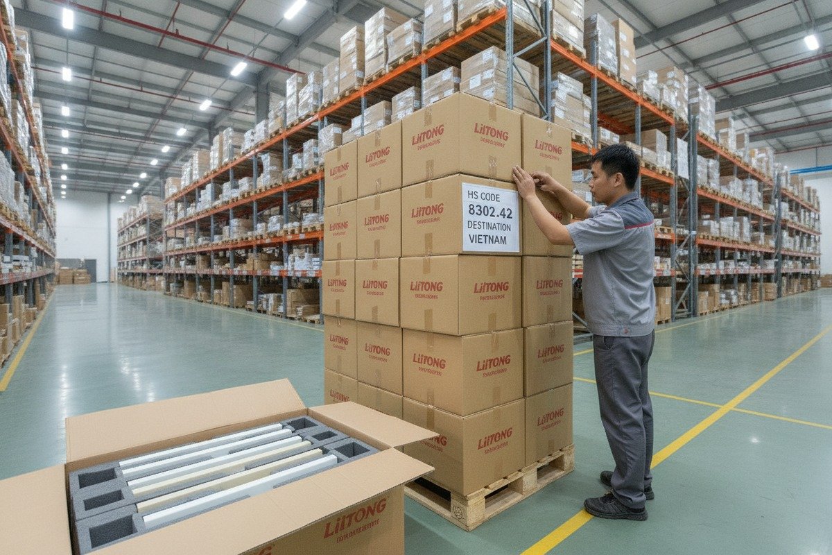 Manufacturer HS Code Documentation Chinese manufacturer providing HS code documentation on commercial invoices for local customs clearance (ID#3)