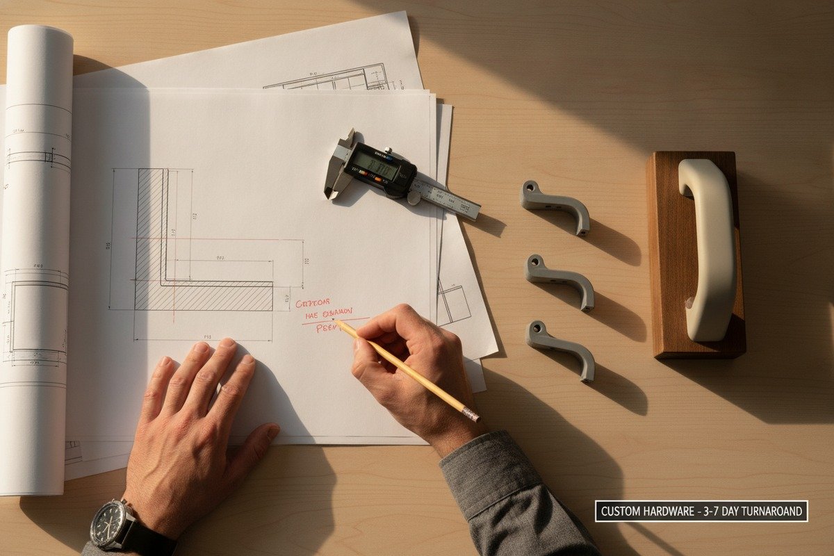 Balancing Inventory and Design Balancing unique aluminum handle designs with ready-to-ship inventory for Vietnamese distribution businesses (ID#5)