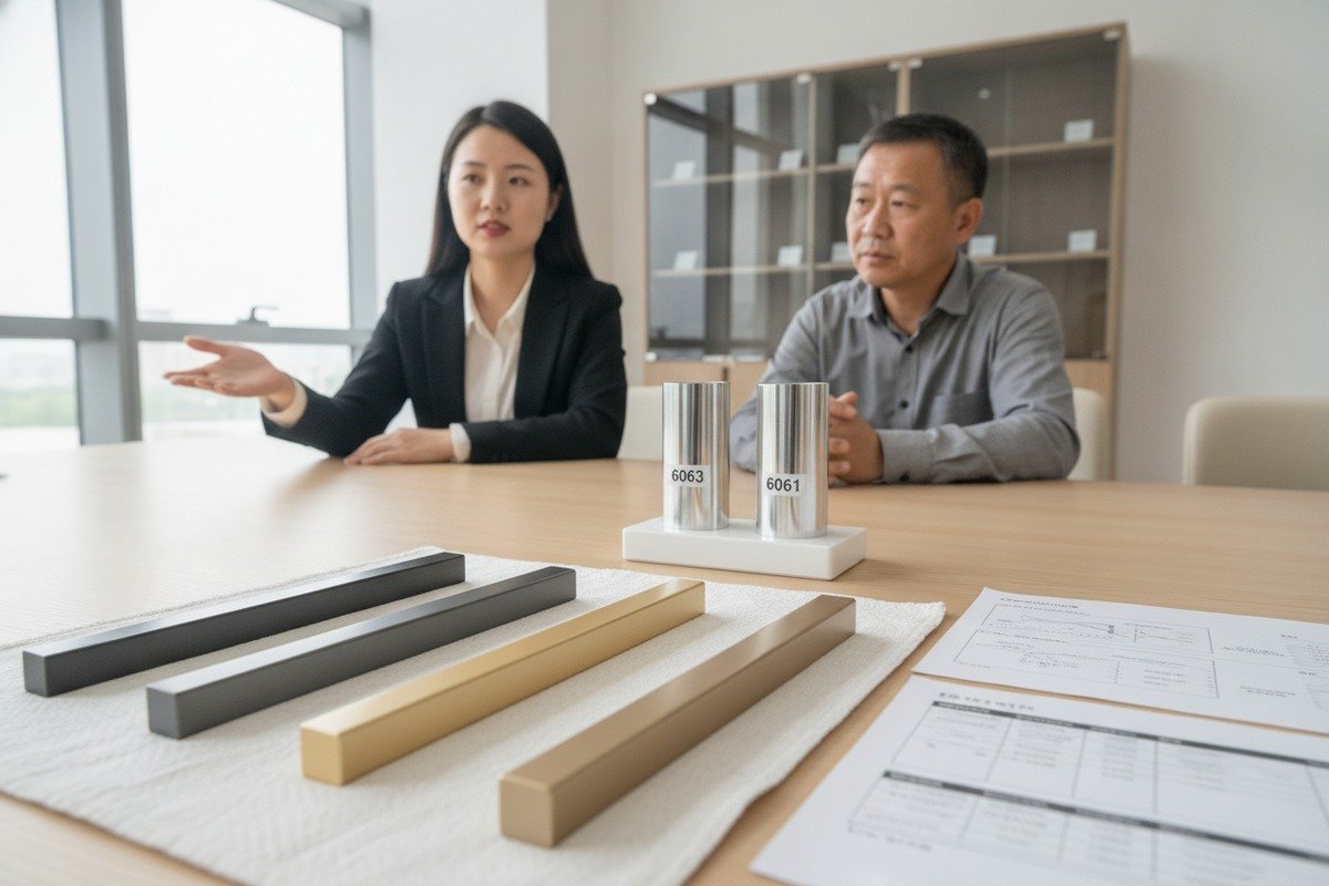 When Sourcing Aluminum Furniture Handles from China, How Should I Compare the Impact of Different Aluminum Alloy Grades (Such as 6063 and 6061) on Handle Performance?