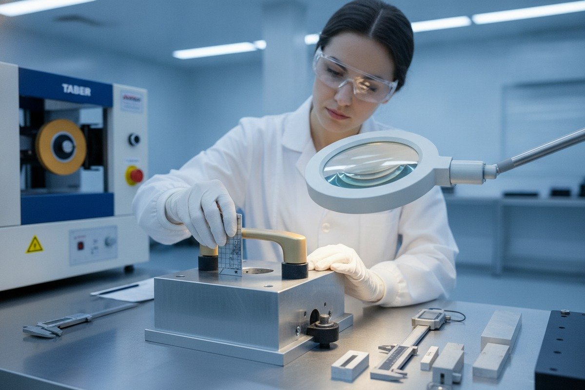 Verifying Supplier Test Reports Verifying scratch resistance test reports through equipment calibration and third-party lab validation (ID#3)