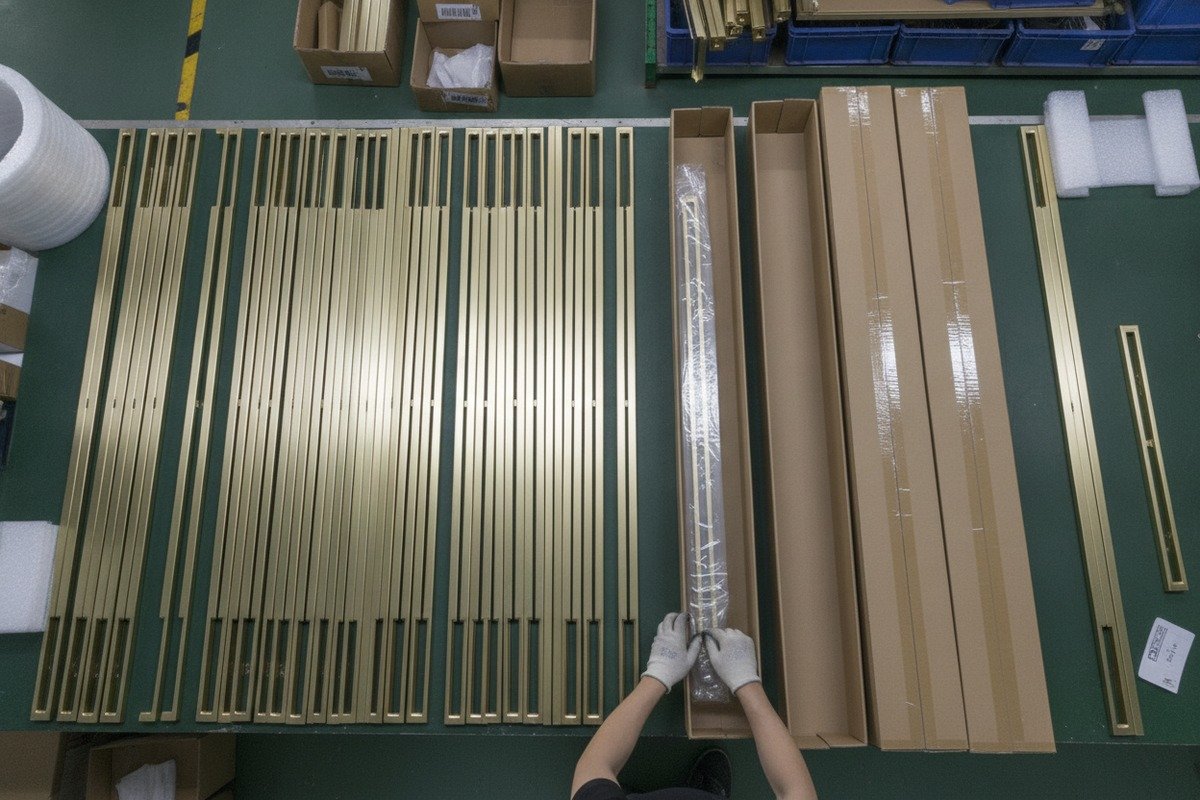 Choosing between sea and air freight for bulk aluminum handle shipments based on weight (ID#4)