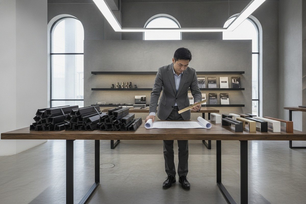 Balancing inventory between high-volume standard aluminum handles and specialized custom profiles (ID#3)