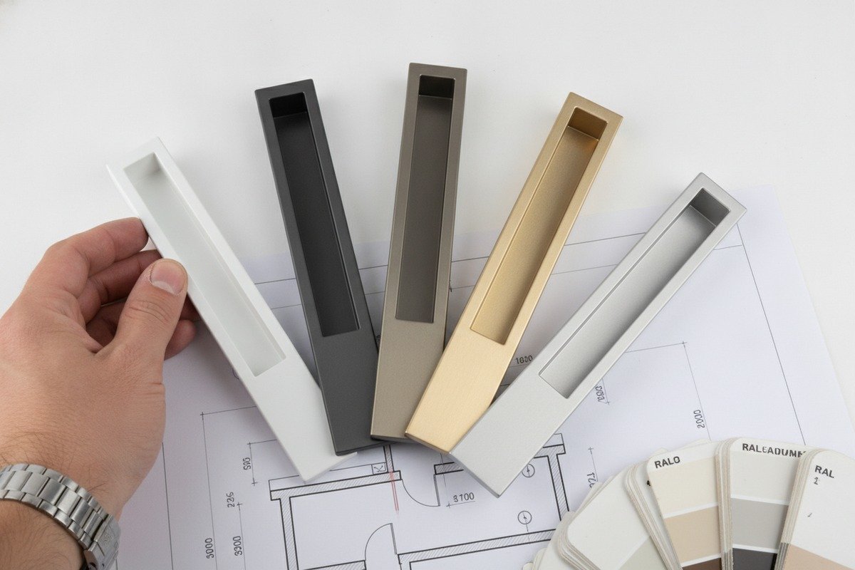 Requesting physical aluminum color swatches and finish samples for client requirement verification (ID#2)