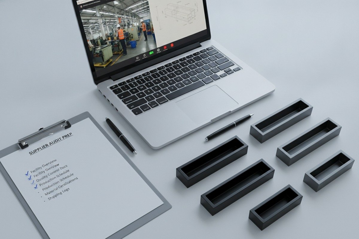 Preparing a pre-call checklist for a remote factory audit of aluminum handle manufacturers (ID#2)