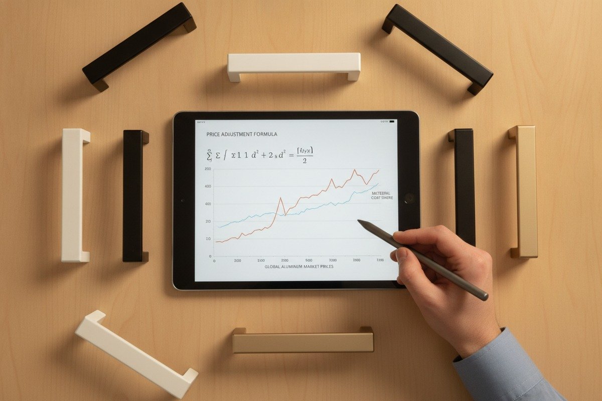 Linking aluminum handle unit prices to global LME Aluminum Grade A market index trends (ID#2)