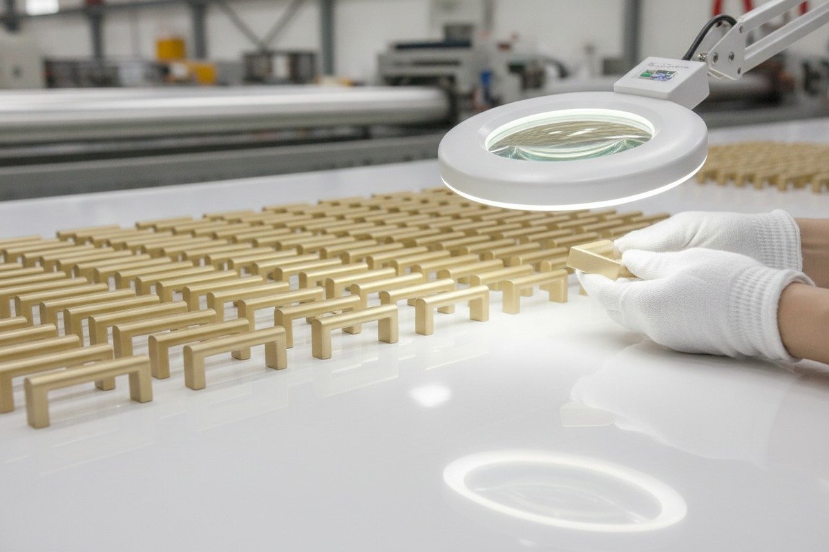 Maintaining volume discounts on furniture handles by committing to a single bulk purchase order (ID#3)