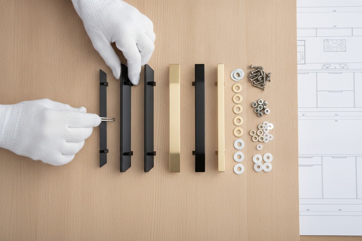 How Should I Choose Installation Accessories (Screws, Washers, etc.) When Purchasing Aluminum Furniture Handles to Ensure Compatibility?