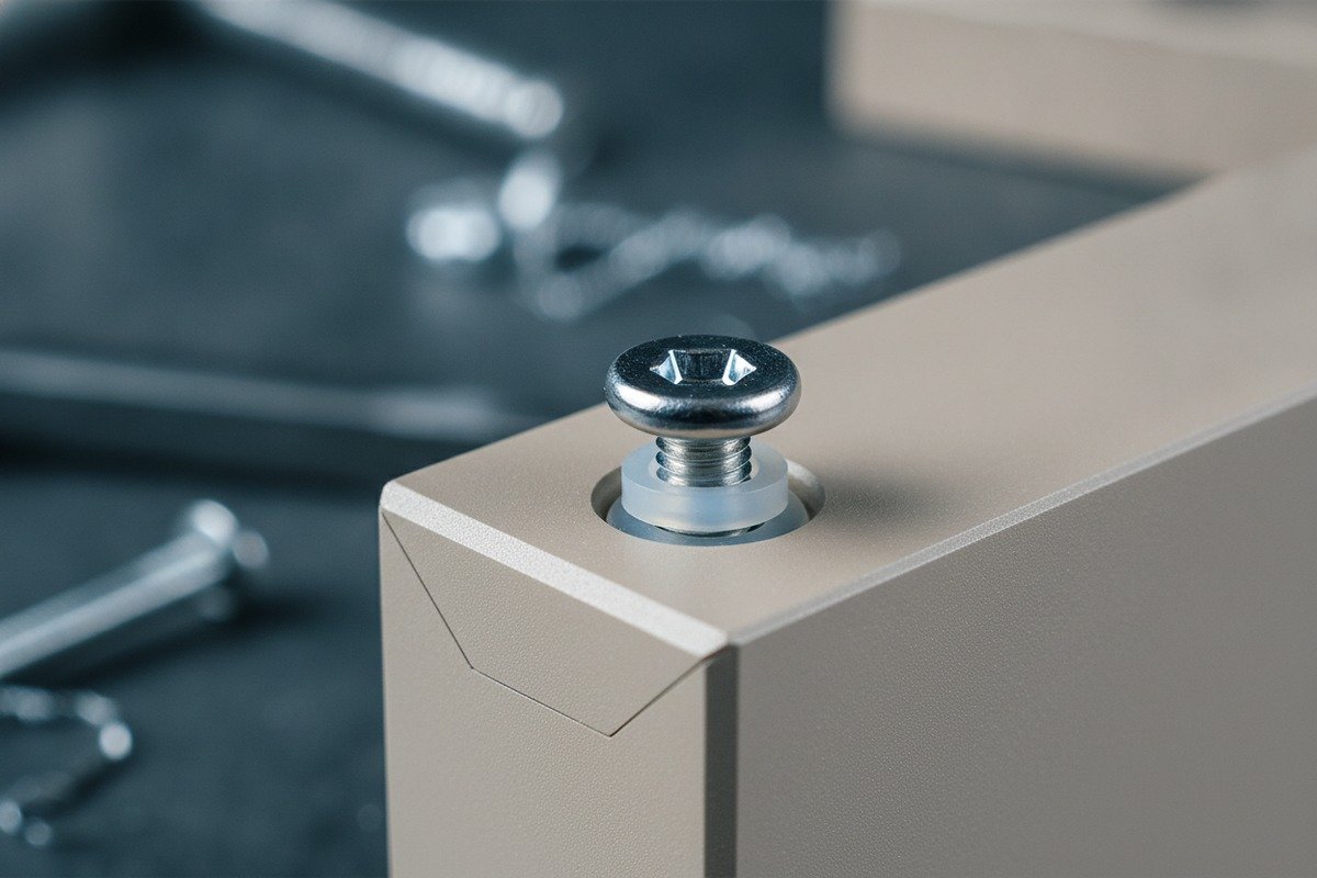 Preventing Galvanic Corrosion Stainless steel screws and washers to prevent galvanic corrosion on aluminum handles (ID#3)