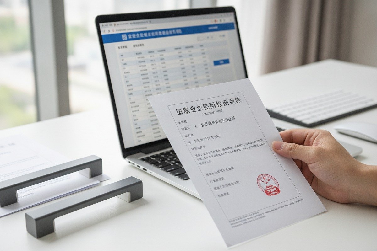 Verifying Supplier Legitimacy Verifying Chinese aluminum handle supplier legitimacy using official registration systems and trade data (ID#2)