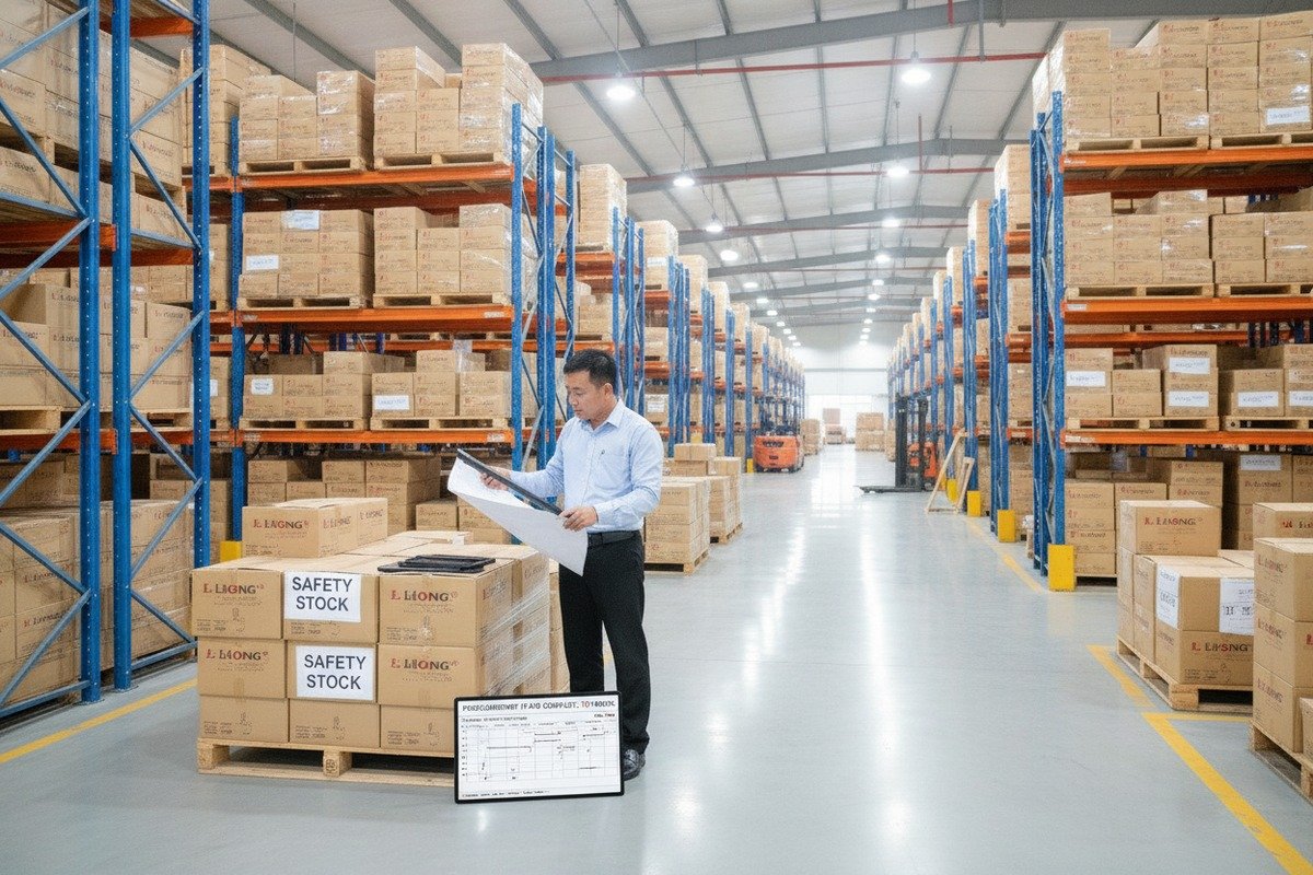 Managing aluminum profile inventory with safety stock and diversified logistics during shipping restrictions (ID#5)