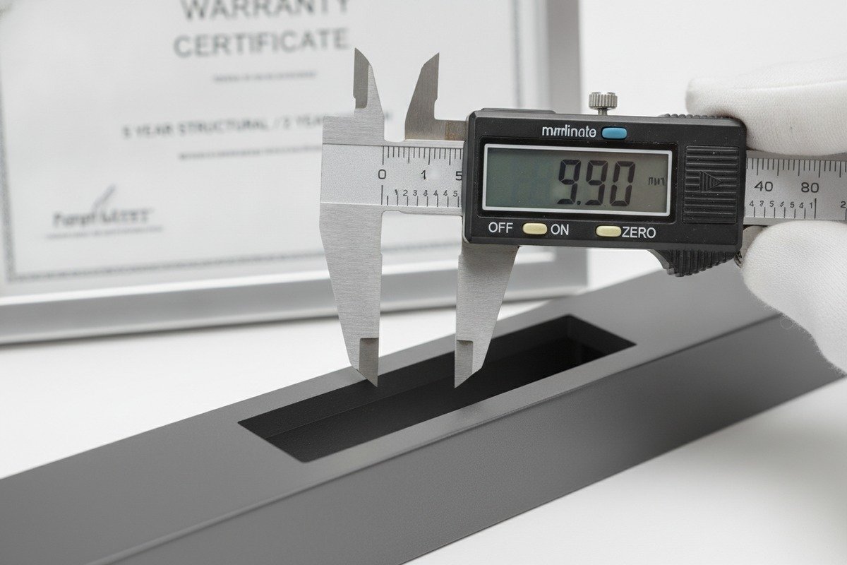 Standard structural and finish warranty periods for high-quality aluminum furniture handles (ID#2)