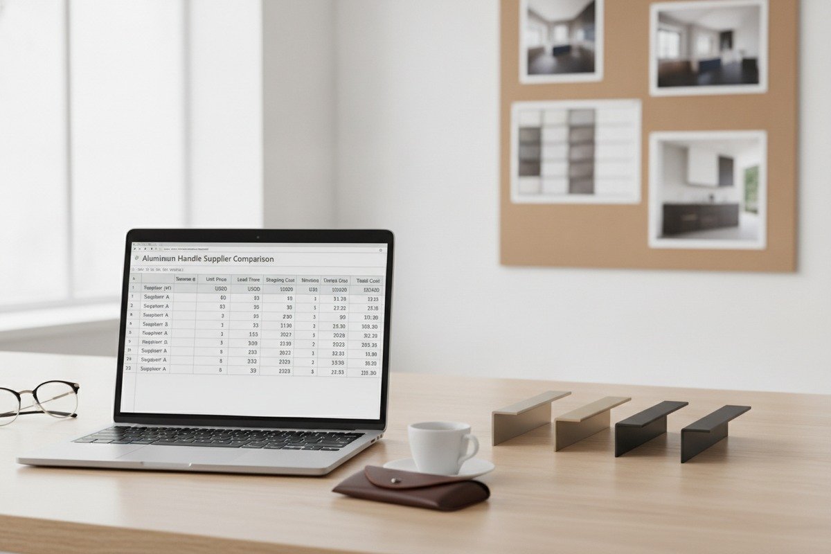 When Sourcing Aluminum Furniture Handles from China, How Can I Request Quotes from Multiple Suppliers Simultaneously and Compare Their Cost-Effectiveness?