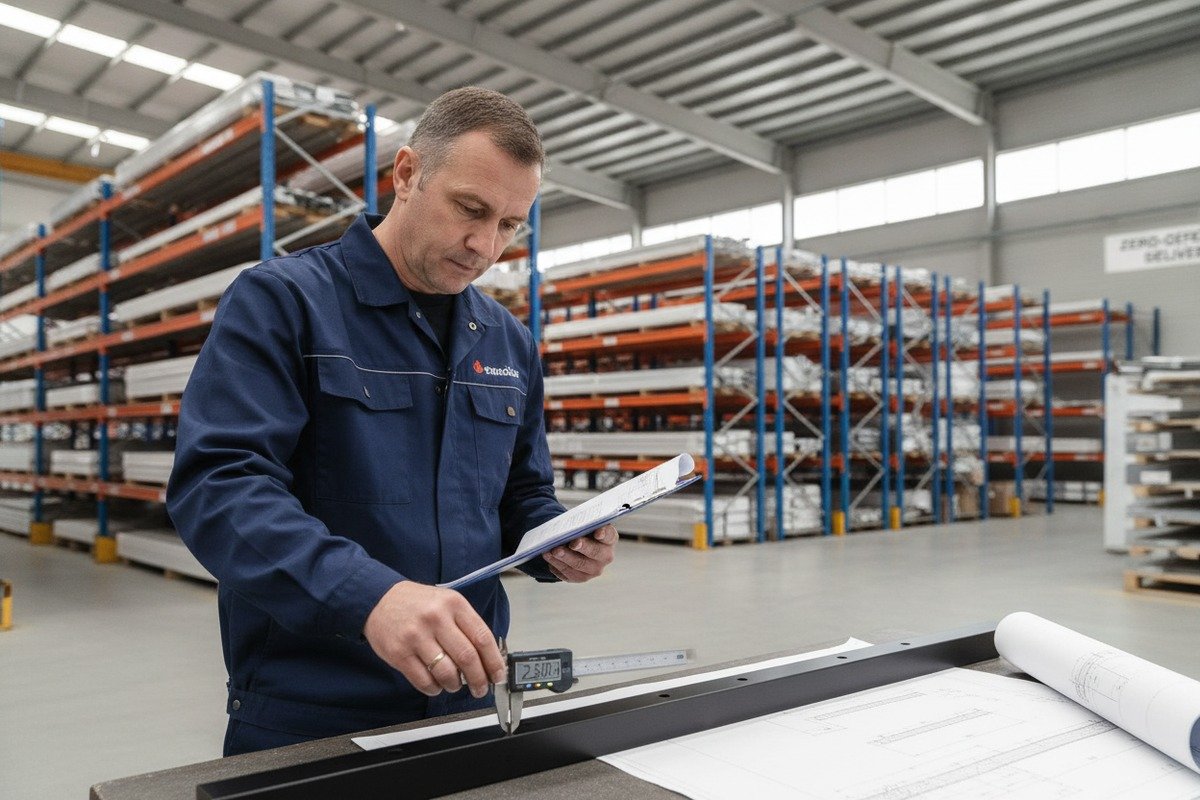 Quality control processes and ISO 9001 management for aluminum handle production audits (ID#5)