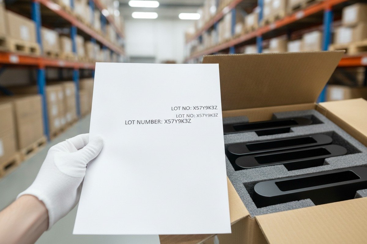 Verifying Material Test Reports Verifying Material Test Report for aluminum handles by checking alloy grade and lot numbers (ID#2)