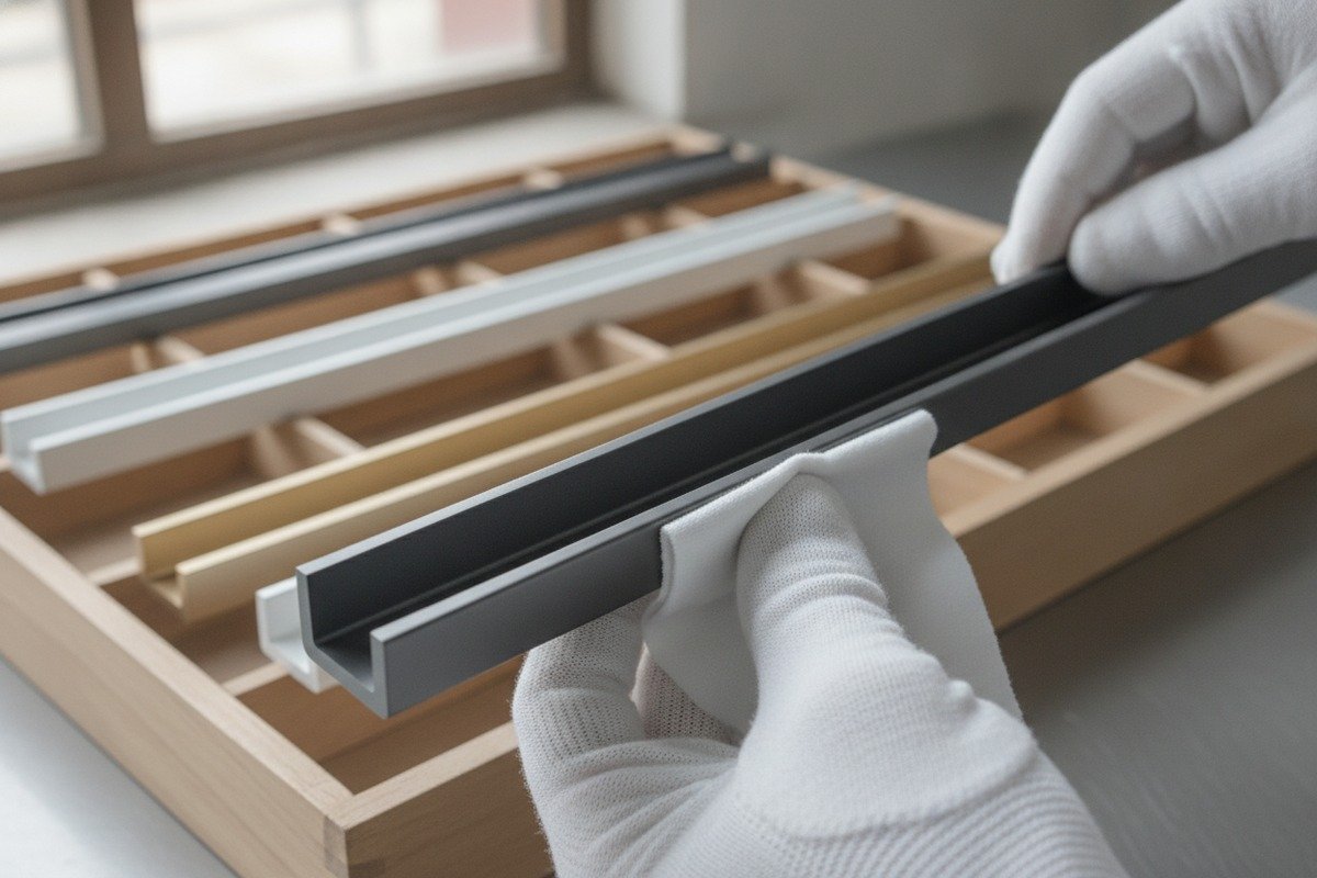 Stock-based handle supplier warehouse with multiple SKU staging