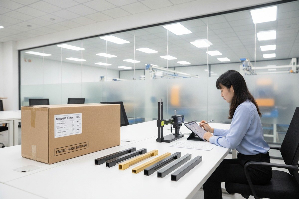 Pre-shipment Quality Inspection Report Quality inspection report and pre-shipment samples for aluminum handles from Foshan suppliers (ID#5)