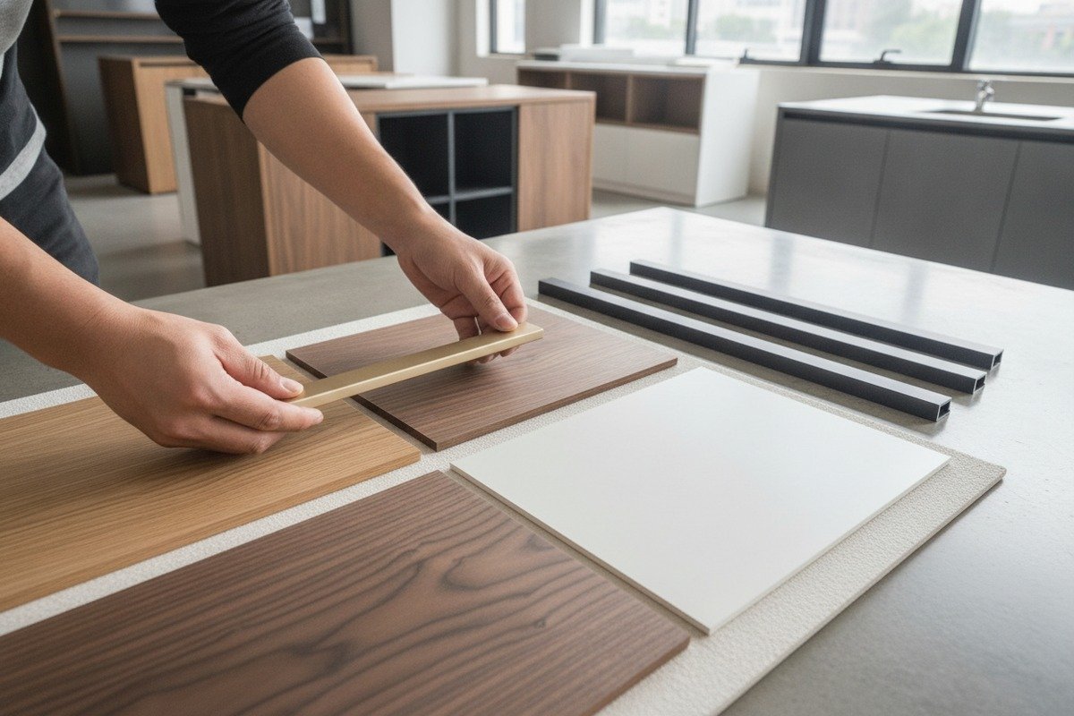 How to Choose Aluminum Furniture Handle Styles for Different Furniture Materials (Solid Wood, Panels, Metal Frames) When Sourcing?