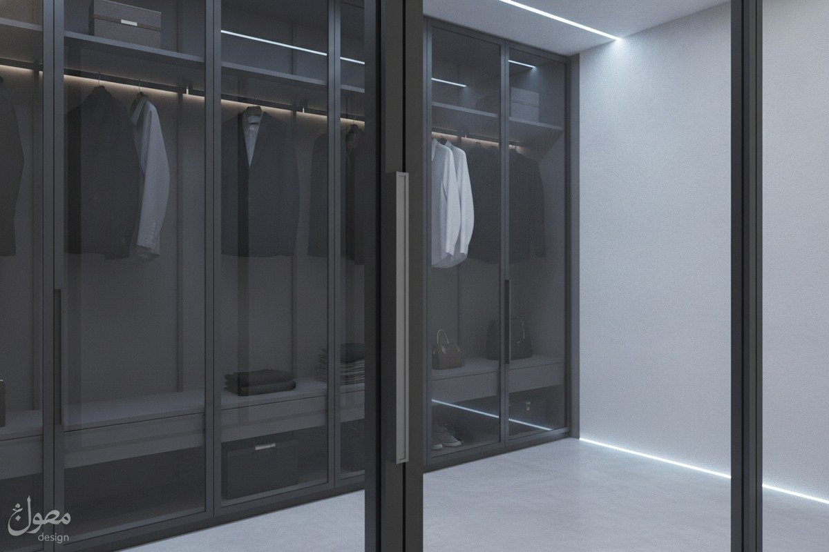 Slim aluminum handle profiles for glass doors and metal frame furniture integration (ID#4)