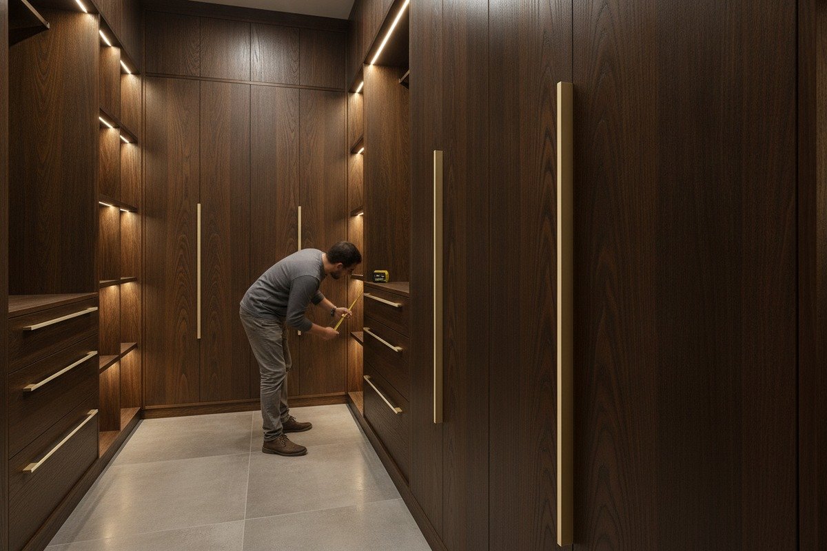 High-end furniture handles using 6063 and 6061 aluminum alloy grades for superior finishes (ID#2)