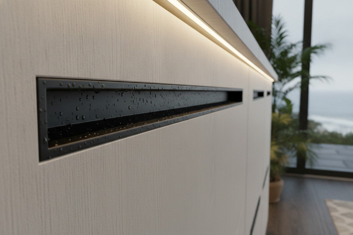 High-traffic commercial aluminum handles with Type III hard anodizing for corrosion prevention (ID#4)