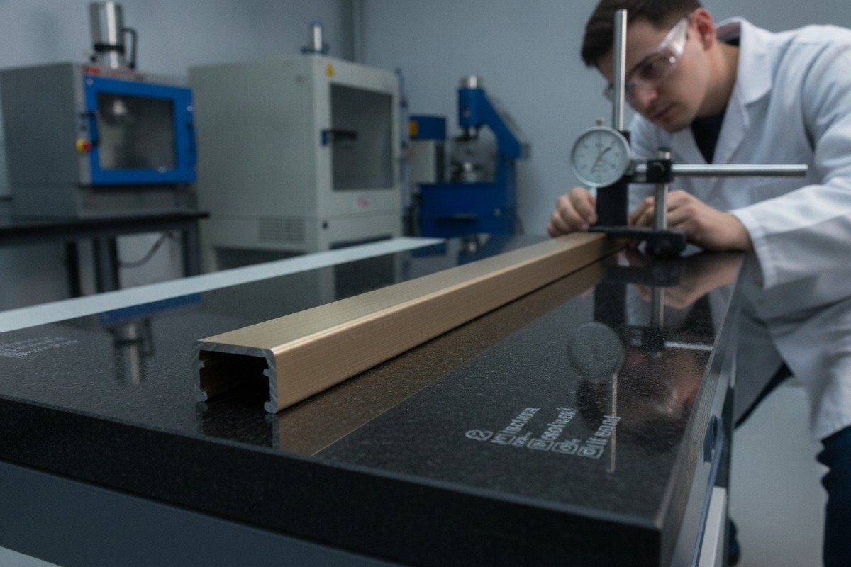 Verifying custom aluminum handle hole spacing and length using CMM measurements and gauges (ID#4)
