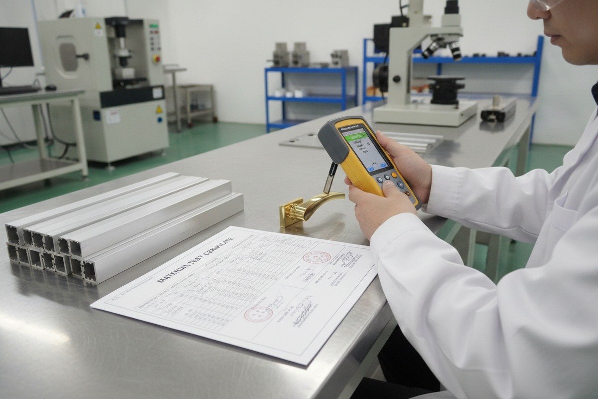 Verifying Chinese aluminum alloy material certifications and mill test reports against international quality standards (ID#3)