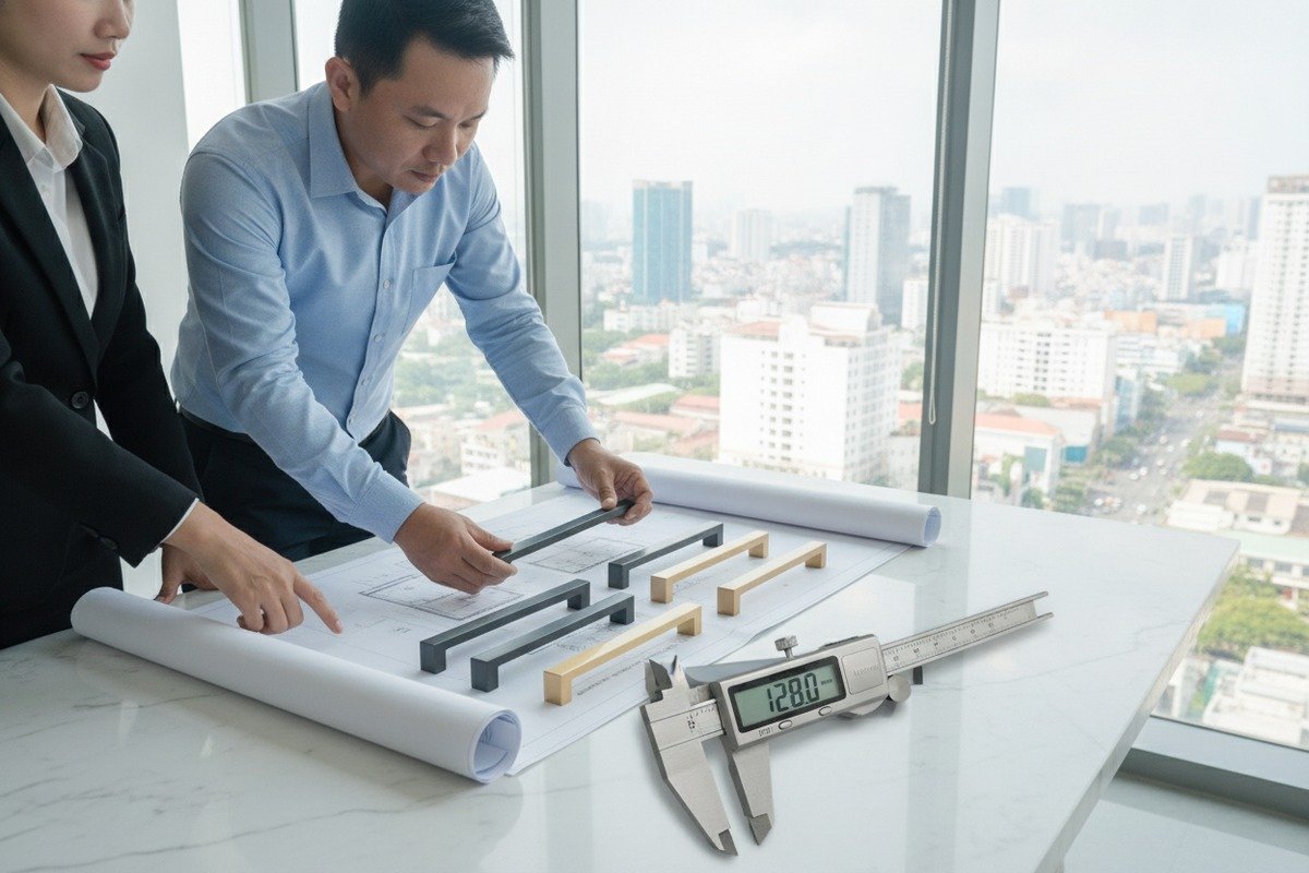 When Sourcing Aluminum Furniture Handles, What Should I Know About the Popularity of Different Hole Spacing Specifications in the Vietnamese Market?